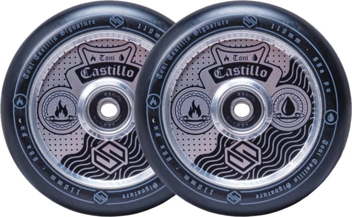 Колесо Striker Toni Castillo Pro Scooter Wheel 110mm Raw and Black, укр, укр