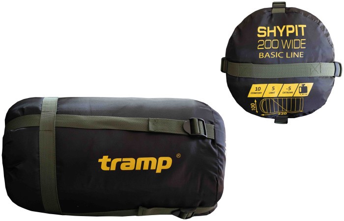 Спальный мешок Tramp Shypit 200XL ковдра с капюшом левый olive 220/100 UTRS-059L