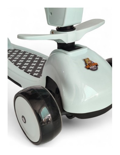 Дитячий самокат з сидінням 2 в 1 Clover 6480, укр, укр