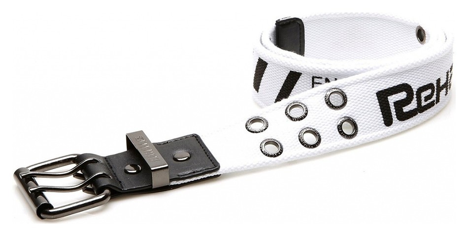 Rehall ремінь Buckle 115 cm white-black, укр, укр