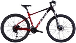 Велосипед AL 27,5" Leon XC 80 HDD рама-18" чорний з червоним 2025 Велосипед AL 27,5" Leon XC 80 HDD рама-18" чорний з червоним 2025
