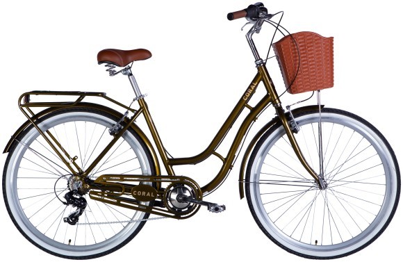 Велосипед AL 28" Dorozhnik CORAL  Vbr FR рама-19" болотно-зелений 2025, укр
