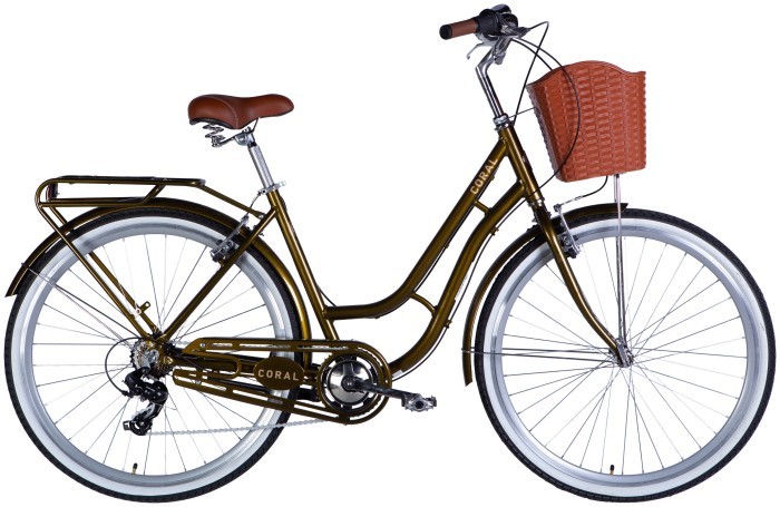 Велосипед AL 28" Dorozhnik CORAL  Vbr FR рама-19" болотно-зелений 2025, укр, укр