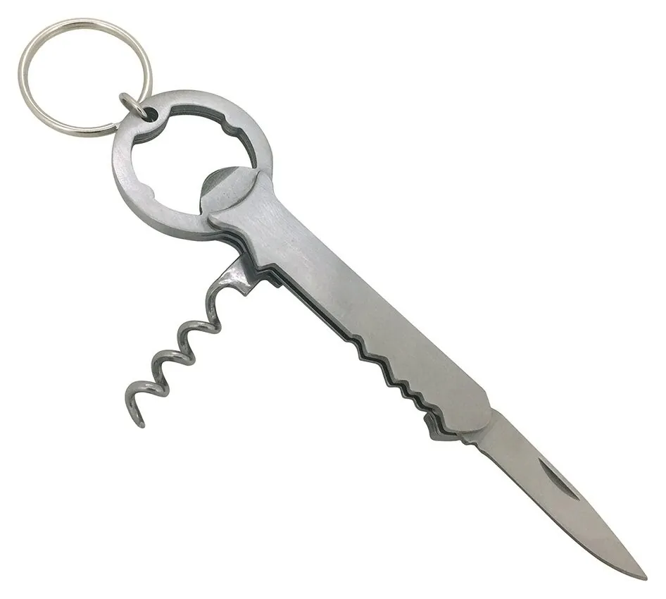 Munkees 3456 брелок-ніж-штопор SS Corkscrew steel (3456-ST)