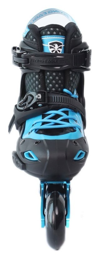 Детские раздвижные ролики Flying Eagle S9 dual density синие 27-31