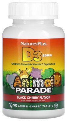 Kids Vit D3 Chewable 500 IU - 90 tabs