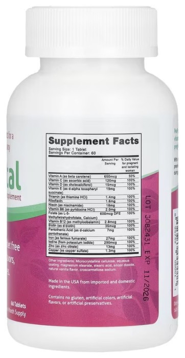 PeaPod Prenatal - 60 tabs