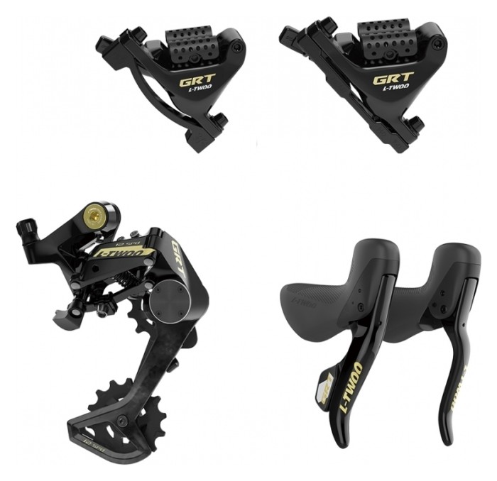 Набір трансмісії 1*12 L-twoo GRT дуал правий. та лев, перемикання. зад і перед L-TWOO GR7010 з гідравлічними гальмами, укр, укр