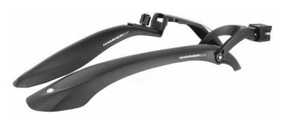 Комплект крыльев 24"-29" SIMPLA Hammer 2 SDE, SPEEDstrap быстросъемный крепеж, черный с белыми вставками.