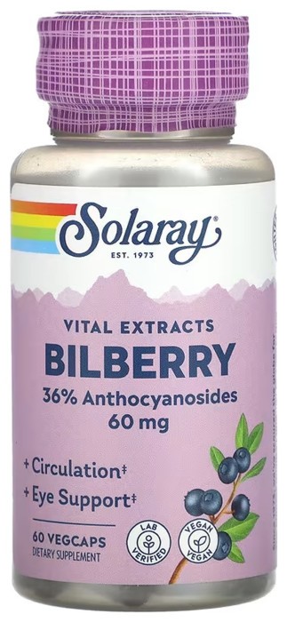 Bilberry Berry Extract 60mg - 60 vcaps