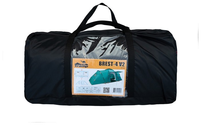 Палатка Tramp Brest 4 (V2) green UTRT-082