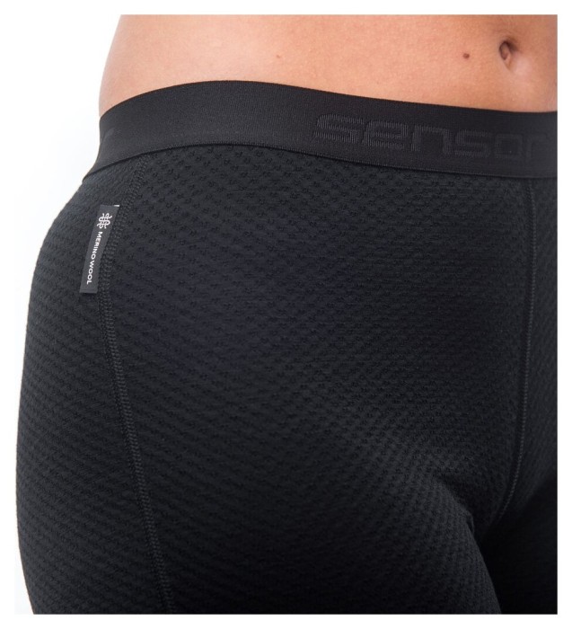 Термоштани жіночі Sensor Merino DF black 15100033, SW23M-black-L