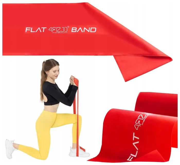 Лента-эспандер для спорта и реабилитации 4FIZJO Flat Band 30 м 2-4 кг Red (P-5907739311177)