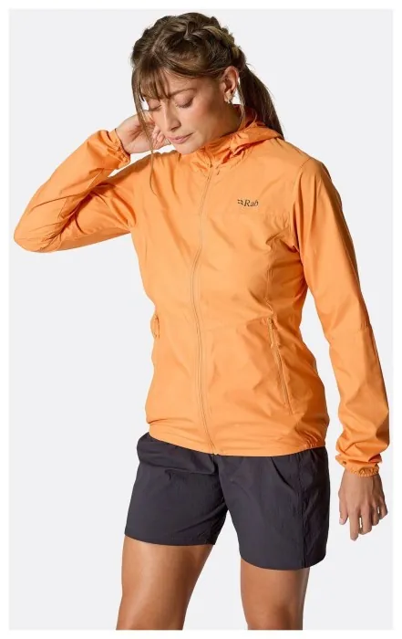 Вітровка жіноча Rab Windgather Hoody Wmns, Tempest Blue