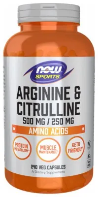 Arginine Citrulline 500mg/250mg - 240 vcaps
