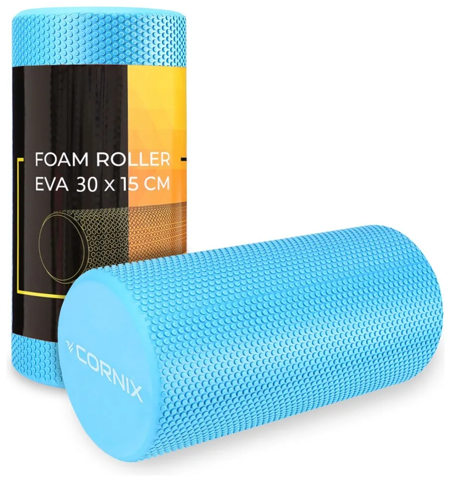 Масажний ролик Cornix EVA+ 30 x 15 см (валик, роллер) XR-0301 Blue (LFXR-0301)