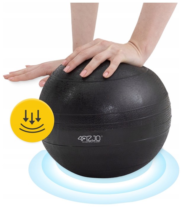 Слембол (медичний м'яч) для кросфіту 4FIZJO Slam Ball 15 кг Black (P-5907739315458)