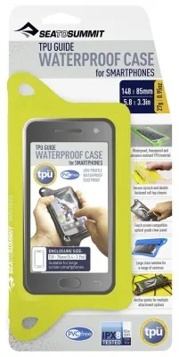 Гермочехол для телефону TPU Guide W/P Case for Smartphones Lime, 13 х 7 см від Sea to Summit
