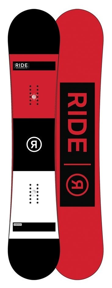 Сноуборд Ride Agenda 158 Black/Red/White (12B0025), укр, укр