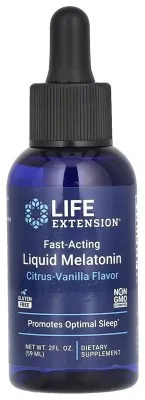 Fast-Acting Liquid Melatonin (Citrus-Vanilla) - 2 fl oz