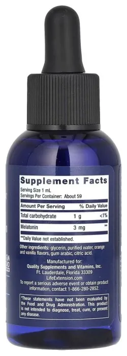 Fast-Acting Liquid Melatonin (Citrus-Vanilla) - 2 fl oz
