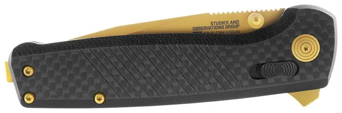Розкладний ніж SOG Terminus XR LTE, Carbon/Gold