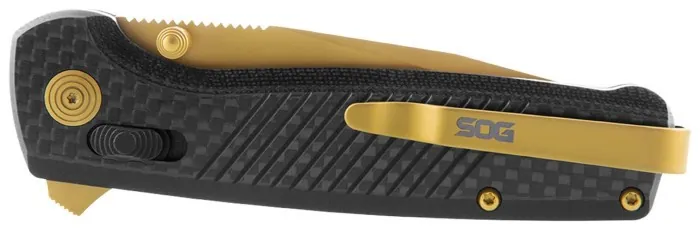 Розкладний ніж SOG Terminus XR LTE, Carbon/Gold