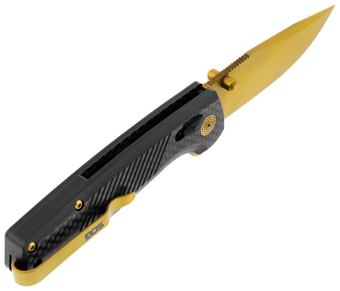 Розкладний ніж SOG Terminus XR LTE, Carbon/Gold
