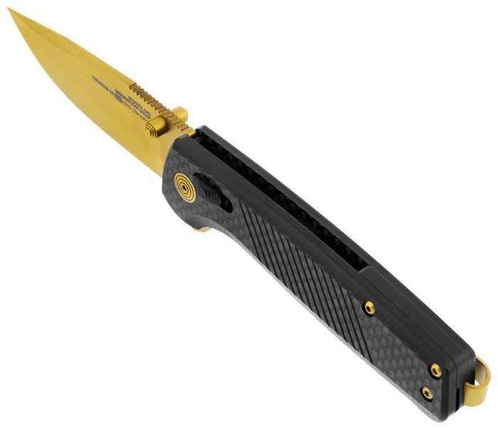 Розкладний ніж SOG Terminus XR LTE, Carbon/Gold