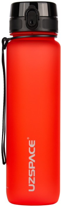 Пляшка для води UZSPACE Frosted 1000 мл, червона, укр, укр