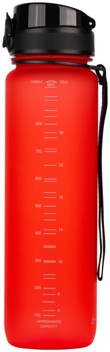 Пляшка для води UZSPACE Frosted 1000 мл, червона, укр, укр