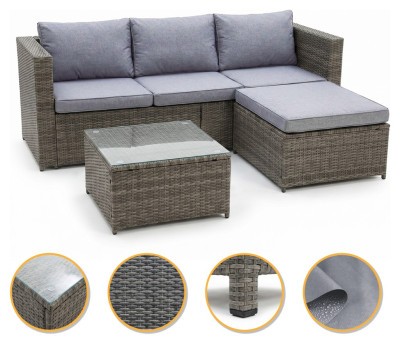 Комплект садових меблів LEOBRO Lounge Set 3-в-1 (LB-1057)