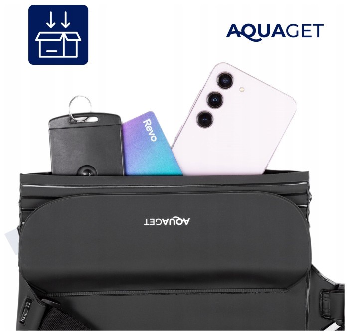 Сумка на пояс Aquaget водонепроникна IPX8 AQ0026 Black