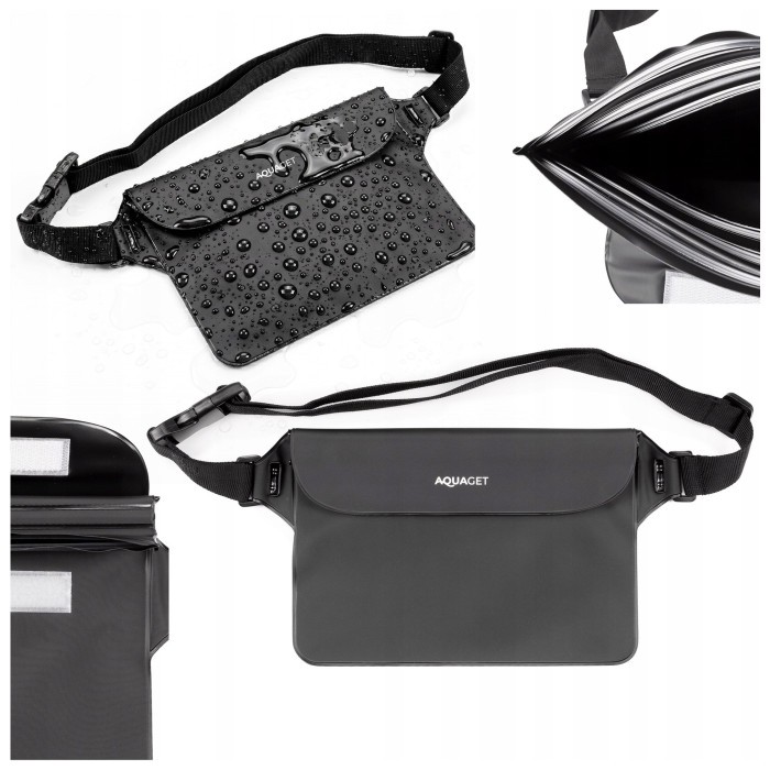 Сумка на пояс Aquaget водонепроникна IPX8 AQ0026 Black