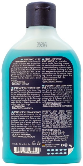 Гель для душа с охлаждающим эффектом Sport Lavit Ice Fit 250 ml (77102)