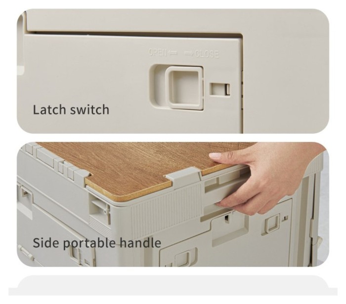 Складной контейнер Naturehike CNK2450XB020, 52 л, бежево-серый