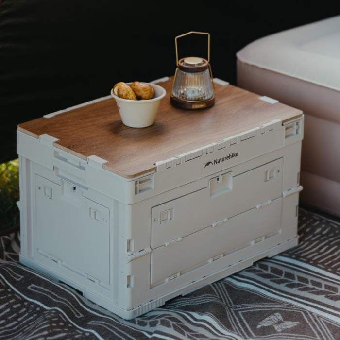 Складной контейнер Naturehike CNK2450XB020, 52 л, бежево-серый