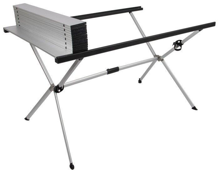 Стол Bo-Camp Lamel 121x80 cm Aluminium (1404438)