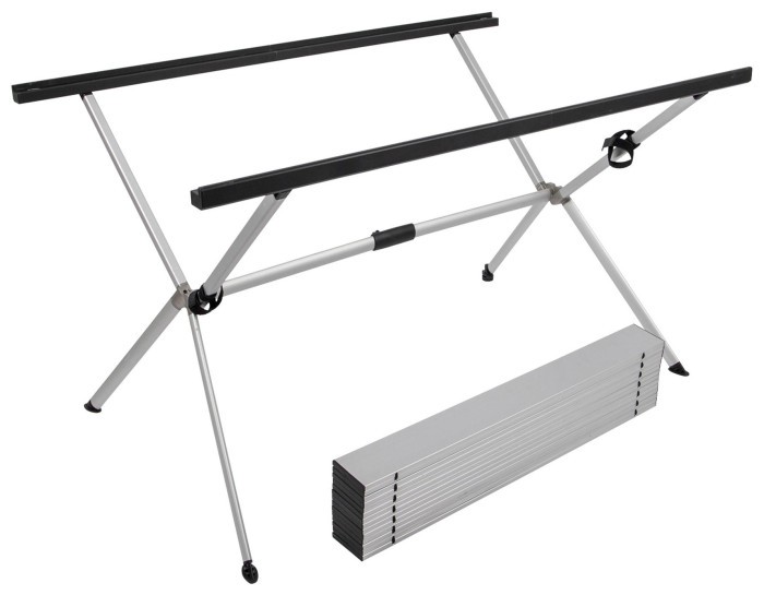Стол Bo-Camp Lamel 121x80 cm Aluminium (1404438)
