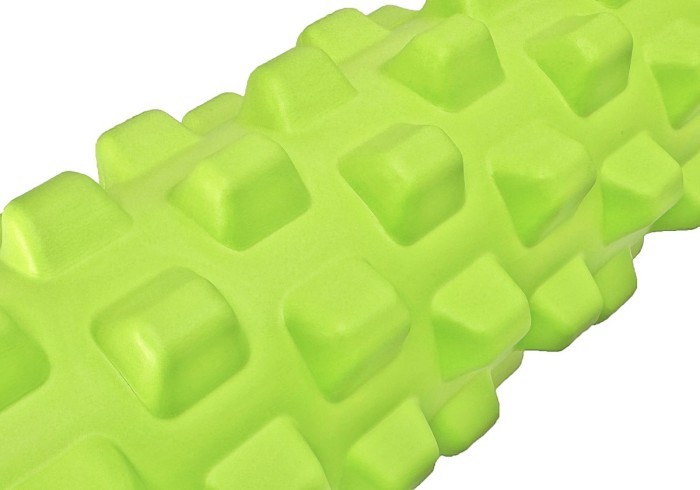 Масажний ролик EasyFit Grid Roller PRO 33 см Чорний, укр, укр