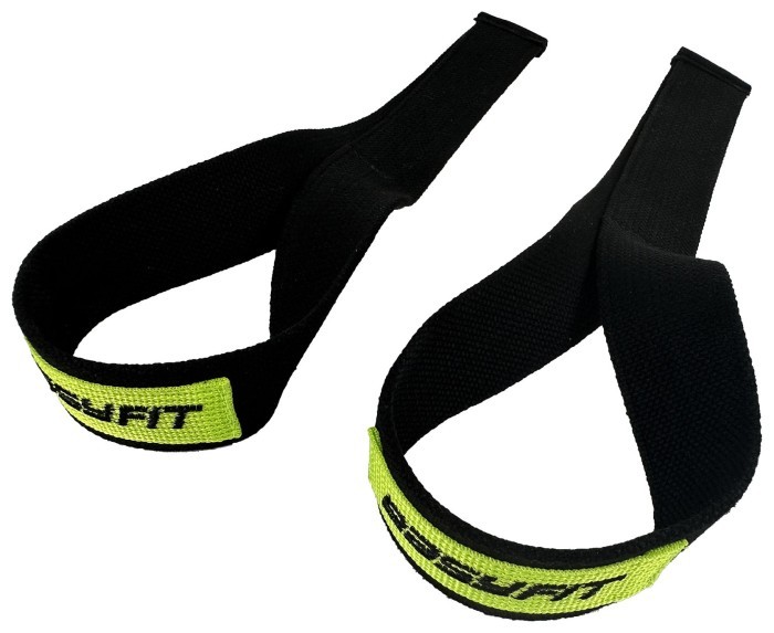 атлетические лямки EasyFit Delta Long для становой тяги черные
