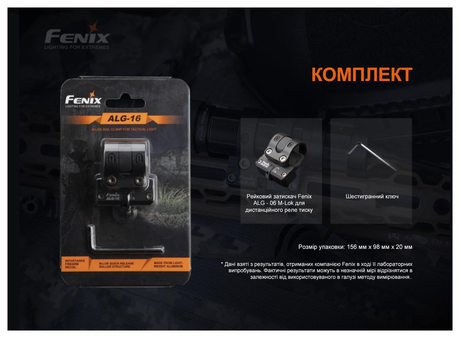 Крепление на оружие для выносной кнопки Fenix ALG-06