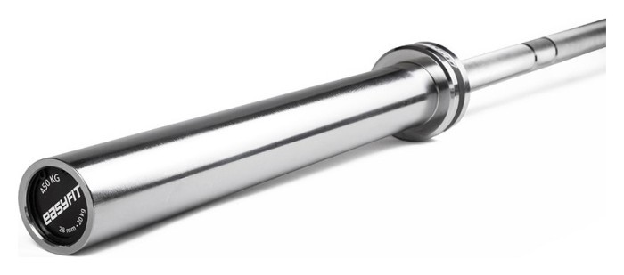 Гриф олимпийский EasyFit 2.2 м до 450 кг для кроссфита и пауэрлифтинга.