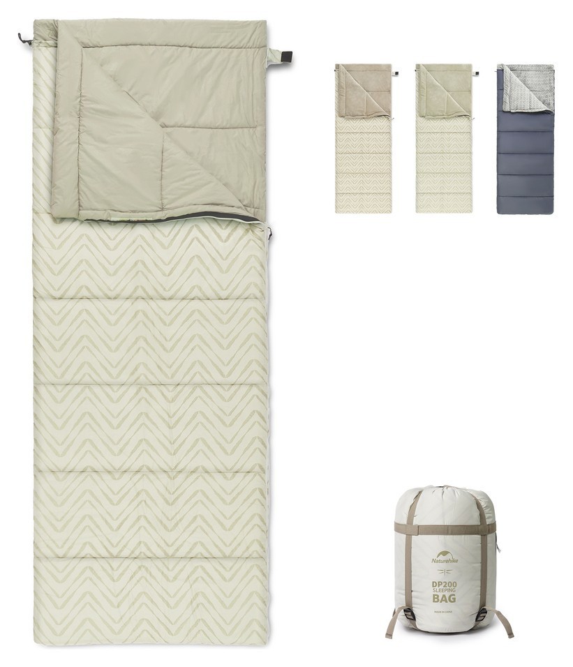 Спальний мішок Naturehike DP200 CNK2300SD012, бежевий, укр, укр