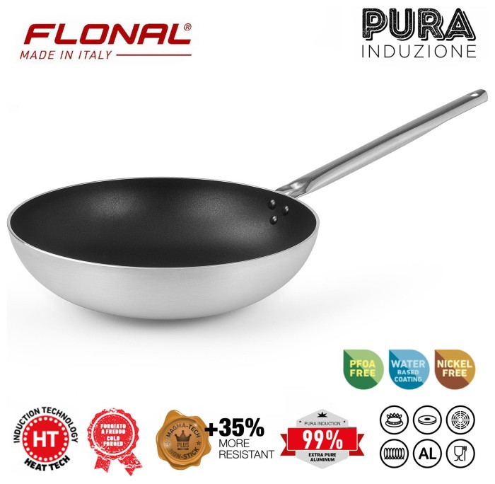Сковорода ВОК Flonal Pura Induction Professional 32 см (GPRWO3270)