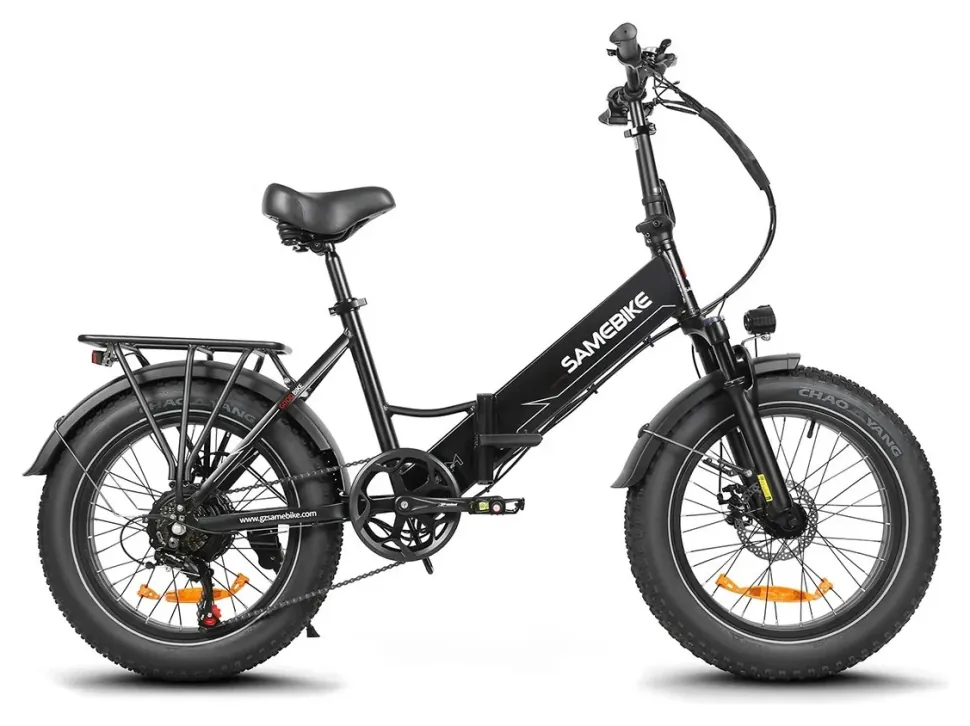 Електровелосипед Samebike LOTDM200-II (750 Вт, 13 А*год, 48 В), колеса 20", з ручкою газу, чорний (ECO_LOTDM200-II-black)