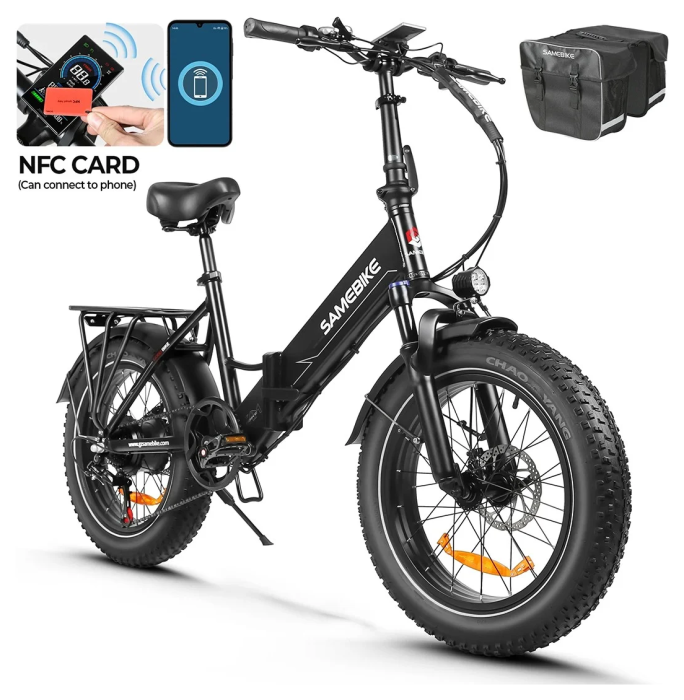 Электровелосипед Samebike LOTDM200-II (750 Вт, 13 А*ч, 48 В), колеса 20