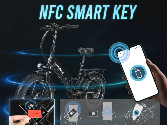 Электровелосипед Samebike LOTDM200-II (750 Вт, 13 А*ч, 48 В), колеса 20