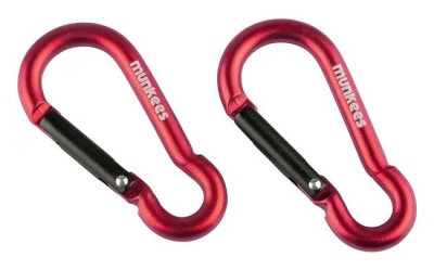 Munkees 3235 карабин Pear 5 мм x 50 мм (пара) red