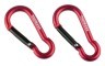 Munkees 3235 карабін Pear 5 мм x 50 мм (пара) red, укр